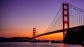 Golden Gate Bridge and Super Tanker Royalty Free Stock Photo