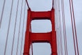 Golden Gate Bridge Tower Focus Royalty Free Stock Photo