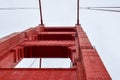 Golden Gate Bridge Tower Focus Royalty Free Stock Photo