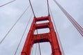 Golden Gate Bridge Tower Focus Royalty Free Stock Photo