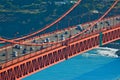 Golden Gate Bridge traffic Royalty Free Stock Photo