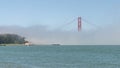 Golden Gate Bridge under fog, San Francisco, USA Royalty Free Stock Photo