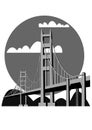 Golden Gate Bridge - vector