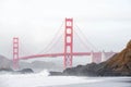 Golden Gate Bridge view from baker Beach, San Francisco, California Royalty Free Stock Photo