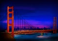 Golden Gate Bridge world famous historical monument of San Francisco Royalty Free Stock Photo