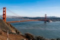 The golden gate bridgein San Francisco California Royalty Free Stock Photo
