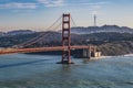 The golden gate bridgein San Francisco California Royalty Free Stock Photo