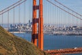 The golden gate bridgein San Francisco California Royalty Free Stock Photo
