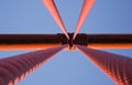 Golden Gate Cable Abstract Royalty Free Stock Photo