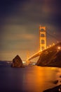 Golden Gate Glow Royalty Free Stock Photo