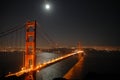 Golden Gate by night.