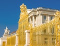 Golden gate and Palace facade in Versailles