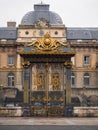 Golden gate of Palace of Justice in the Cite Island in Paris, Fr