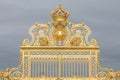 The golden gate of the Palace of Versailles, or Chateau de Versailles, or simply Versailles, in France Royalty Free Stock Photo