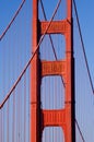 Golden Gate pylon, San Francisco Royalty Free Stock Photo