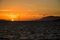Golden Gate sunset Royalty Free Stock Photo