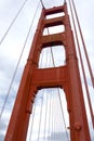 Golden gate tower Royalty Free Stock Photo