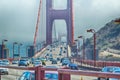 Golden Gate Traffic during summer commute Royalty Free Stock Photo