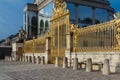 The golden gate at the Versailles castle, France. Royalty Free Stock Photo