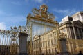 Golden gate in the Versailles castle in Paris, France Royalty Free Stock Photo