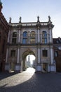 The Golden Gate west side in GdaÃâsk , Poland, is one of the most notable tourist attractions of the city. Royalty Free Stock Photo