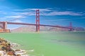 The Golden Gate World Famous Bridge in San-Francisco City, California Royalty Free Stock Photo