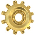 Golden gear Royalty Free Stock Photo
