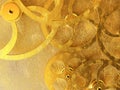 Golden gears background Royalty Free Stock Photo