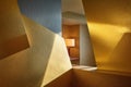 Golden Geometric Interior Royalty Free Stock Photo