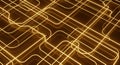 Golden Geometric Light Lines Pattern Royalty Free Stock Photo