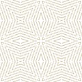 Golden geometric lines seamless pattern. Vector abstract white and gold ornament. Royalty Free Stock Photo