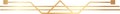 Golden geometric pattern forming abstract letter w with horizontal lines, creating a modern and elegant design on a