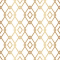 Golden geometric seamless pattern. Gold background. Art deco. Nouveau gatsby. Abstract texture. Vintage tile. Geometric background