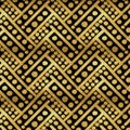 Golden geometrical repeating pattern with unique texture and hand-drawn qualities Royalty Free Stock Photo