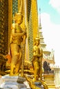 Golden Giant Guardian Of The Temple, Grand Palace, Bangkok, Thailand