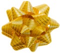 Golden Gift Bow Royalty Free Stock Photo