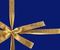 Golden gift ribbon