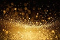 Golden Glam: A Shimmering Gold Glitter Texture Background