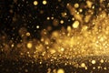 Golden Glam: A Shimmering Gold Glitter Texture Background