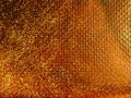 Golden glitter abstract wavy textured background. grunge distorted decay texture background wallpaper. Royalty Free Stock Photo