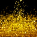 Golden glitter background.