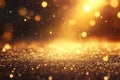 Golden Glitter Background ai generator Royalty Free Stock Photo