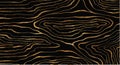 Golden glitter and black abstract marble stone, wood design, natural texture, waves, curls. Luxury ink, liquid stains