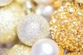 Golden glitter christmas abstract background, blur background