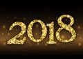 2018 from golden glitter