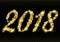 2018 from golden glitter