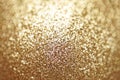 Golden glitter luxurious texture. Party shining background for celebration concept