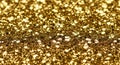 Golden Glitter Macro Texture Background Royalty Free Stock Photo