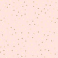 Golden glitter seamless pattern, pink background