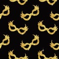 Golden Glitter shining glamour seamless holiday pattern